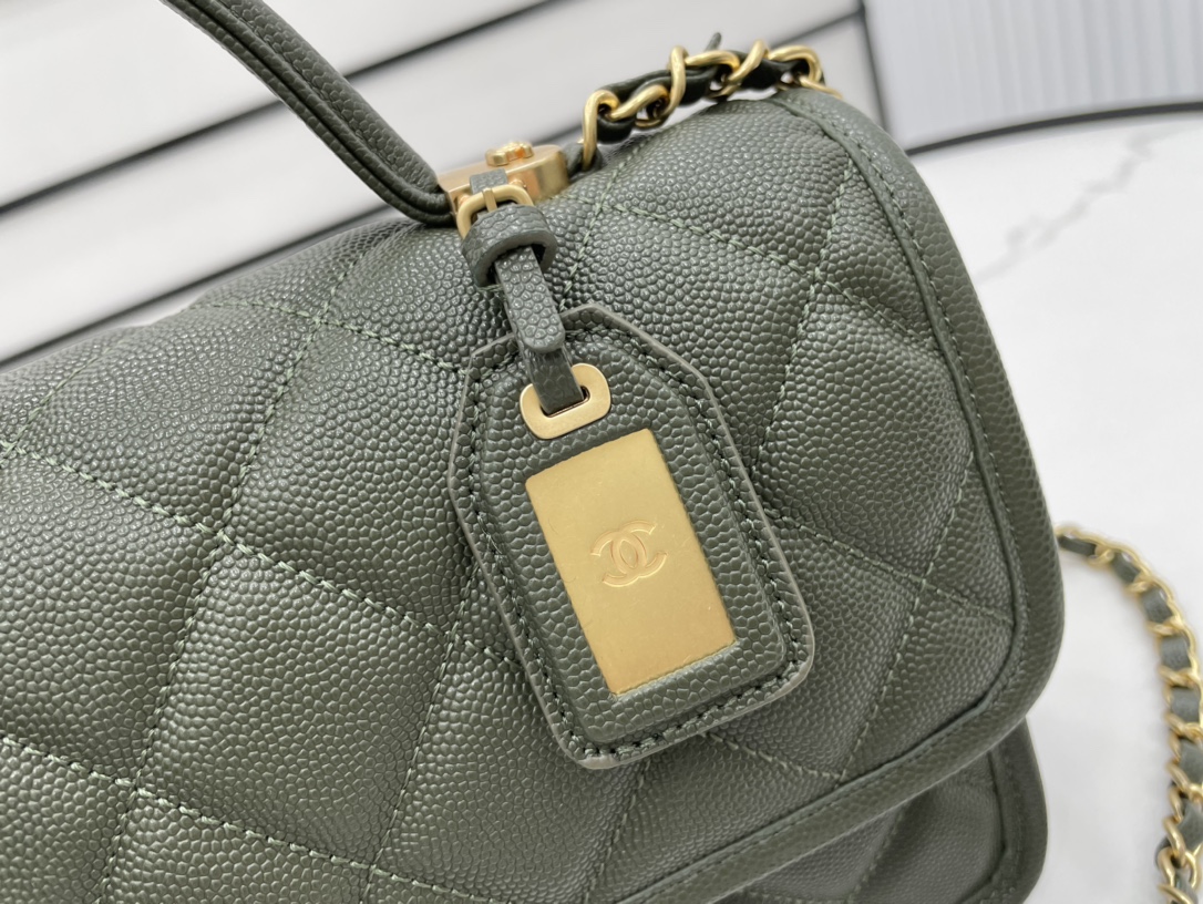 Chanel AS3653 22K Bag Dark Green For Women. Women-s Bags 9.8in/25cm - Soul Replicas