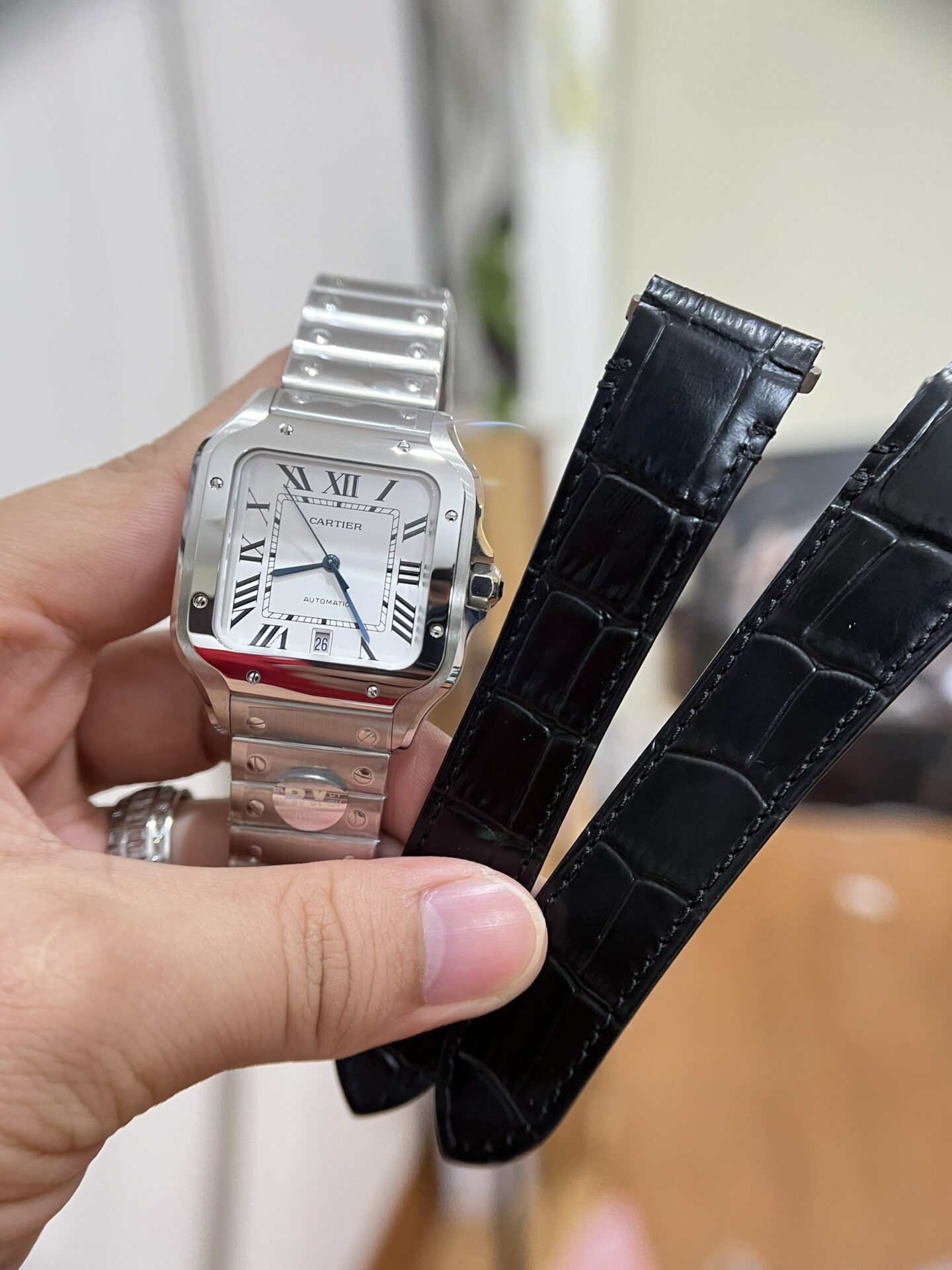 Cartier Santos WSSA0018 Replica 1:1 Watch White Dial 39.8mm - Soul Replicas