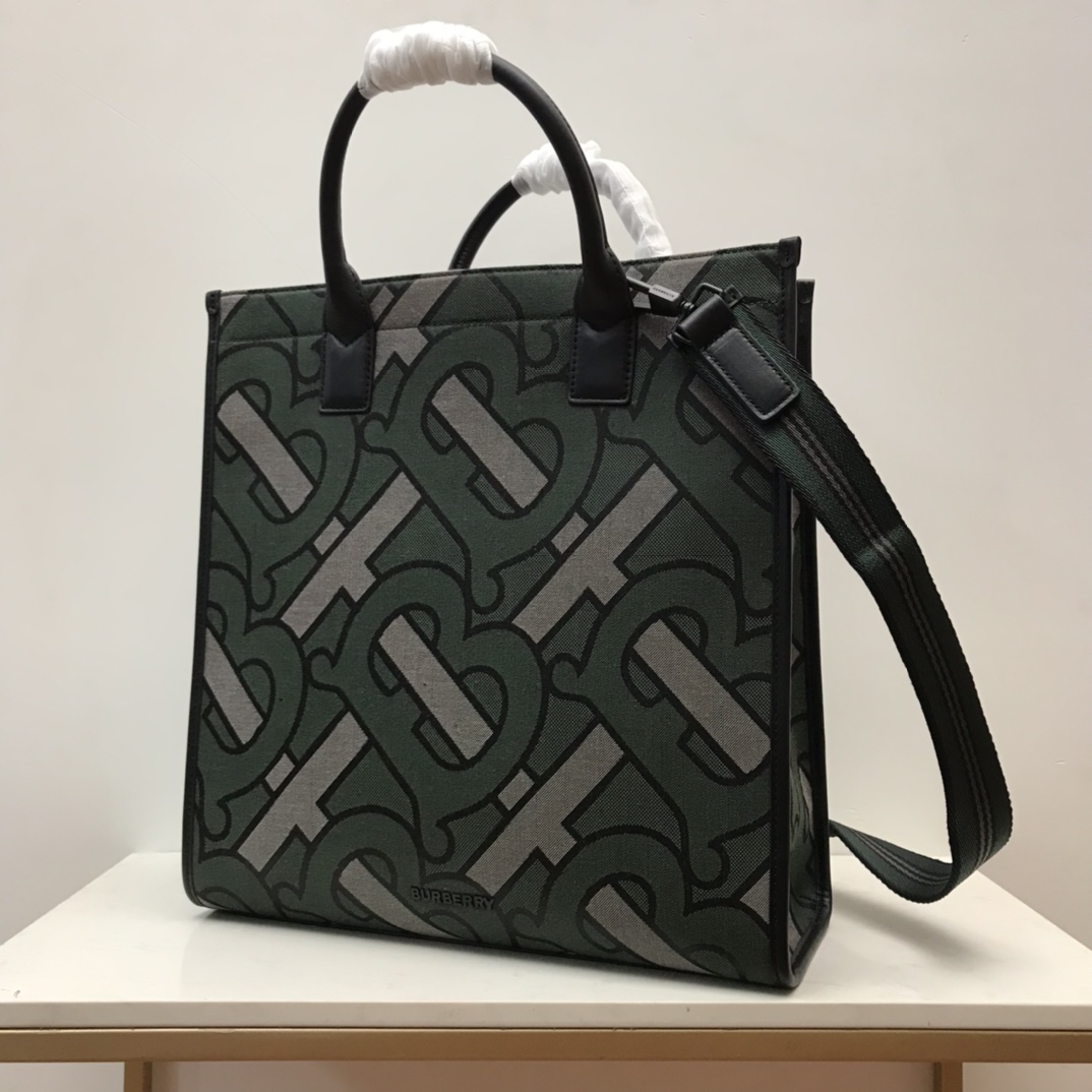 Burberry Monogram Recycled Polyester Jacquard Tote For Women. Women-s Bags 14.8in/37.5cm - Soul Replicas