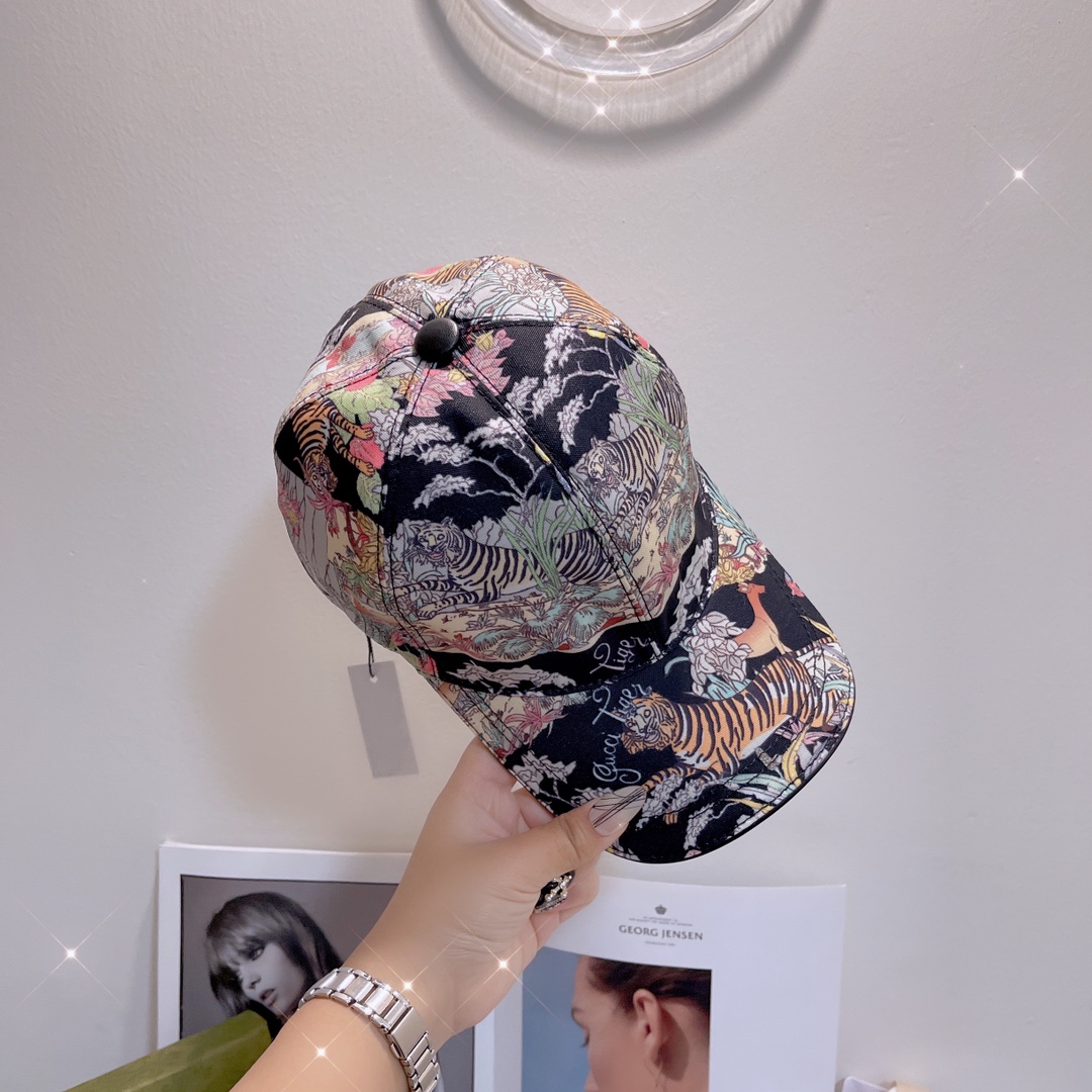 Gucci Baseball Hat With Tiger Black Gucci Hat - Soul Replicas