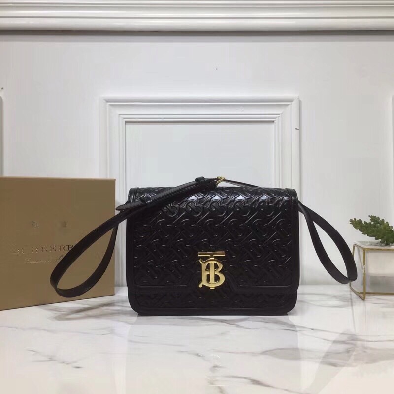 Burberry Small TB Crossbody Bag Quilted Monogram Black For Women. Women-s Bags 8.3in/21cm - Soul Replicas
