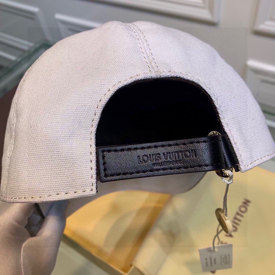 Louis Vuitton Be My Cap White LV Cap - Soul Replicas