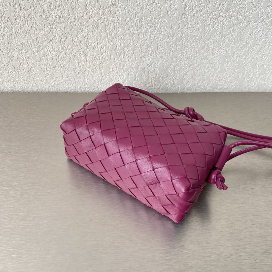 Bottega Veneta Mini Loop Camera Bag Pink. For Women. Women's Bags 6.7in/17cm - Soul Replicas