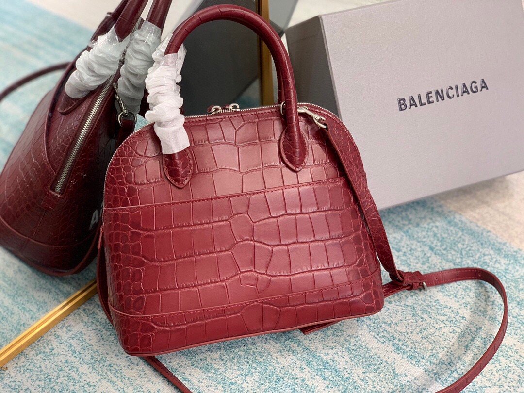 Balenciaga Ville XXS Handbag In Dark Red. For Women. Women-s Bags 8.6in/22cm - Soul Replicas