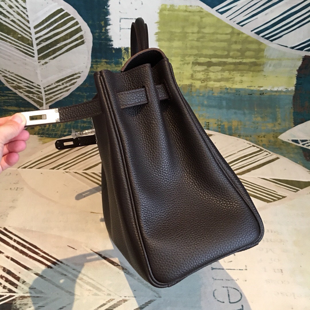 Hermes Kelly Retourne 35 Black Togo Palladium Hardware For Women 13.7in/35cm - Soul Replicas