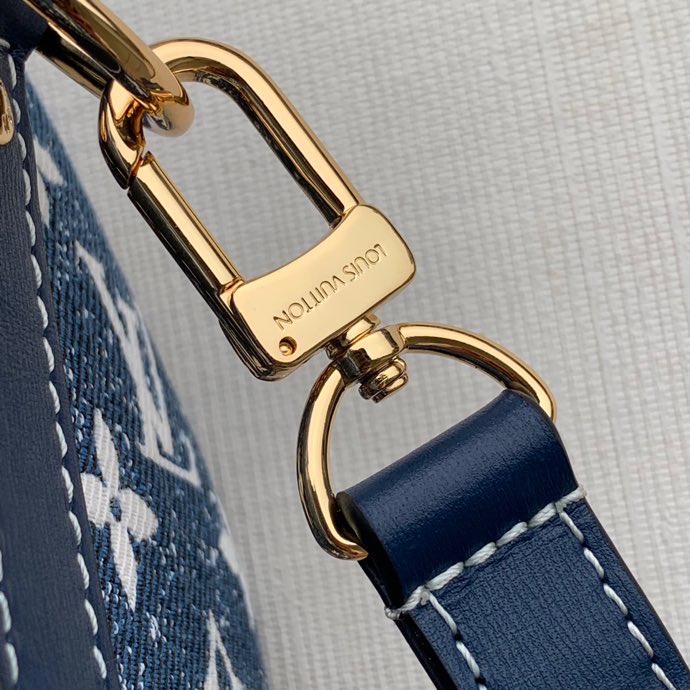 Louis Vuitton Speedy Bandouliere 25 Monogram Denim Jacquard Navy Blue For Women. Women-s Handbags 9.8in/25cm LV M59609 - Soul Replicas