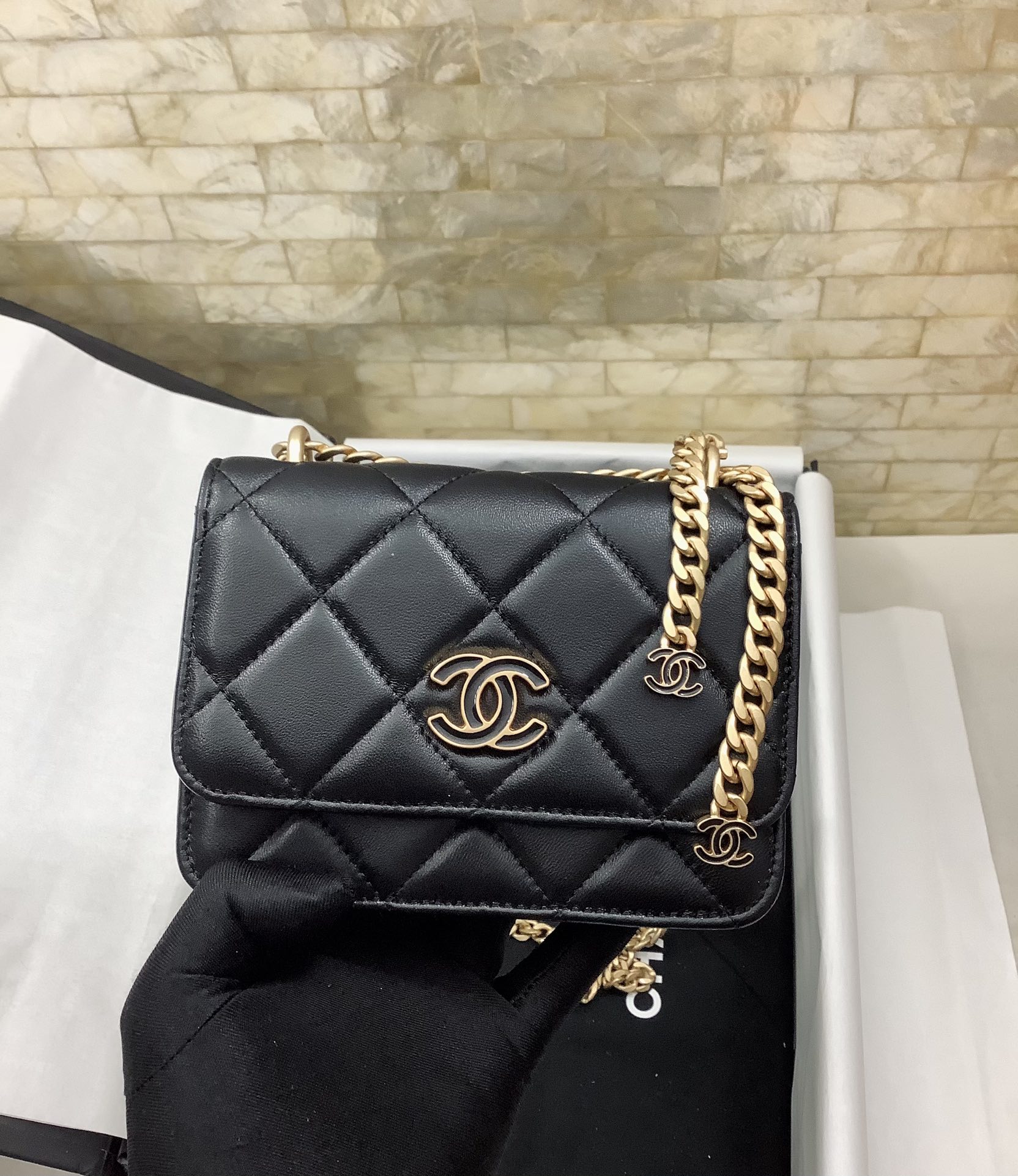 ChanelSpring And Summer 22C Black For Women. Women-s Bags 6.1in/15.5cm - Soul Replicas