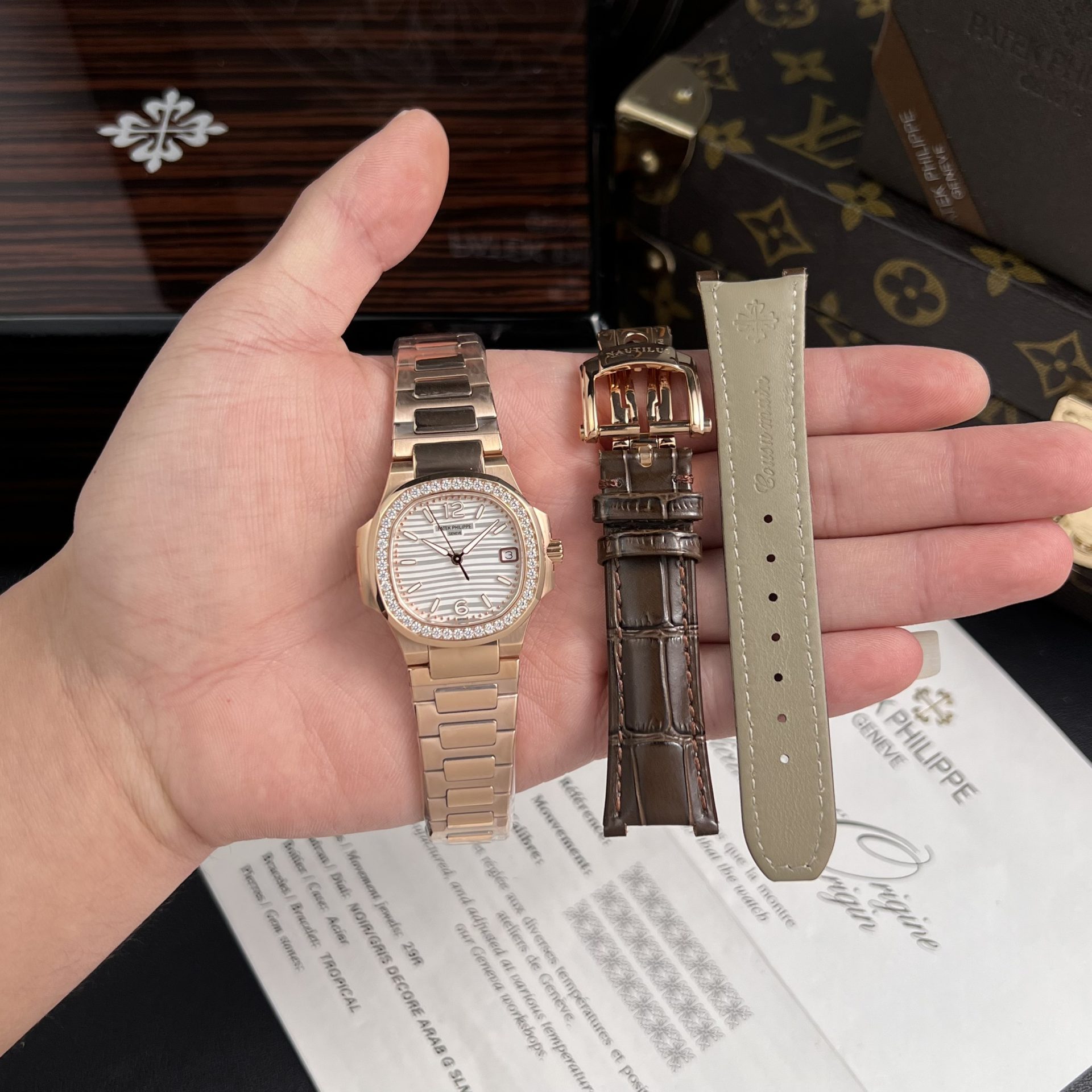 Patek Philippe Replica Watch Nautilus 7010 White Dial Womens GR Factory 32mm - Soul Replicas