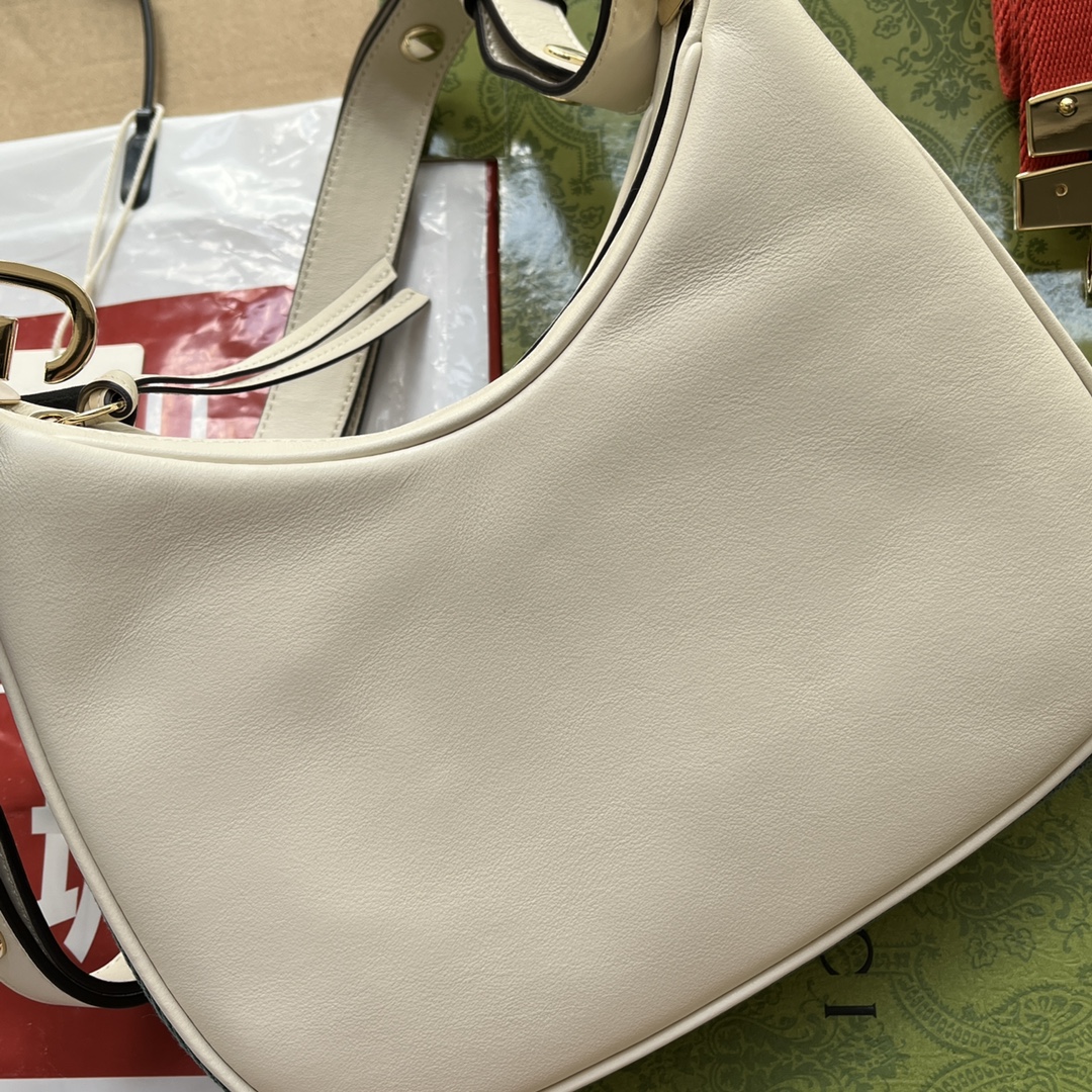 Gucci Atache Small Shoulder Bag White For Women. Women-s Bags 9in/23cm Gucci 699409 UXWBG 9109 - Soul Replicas