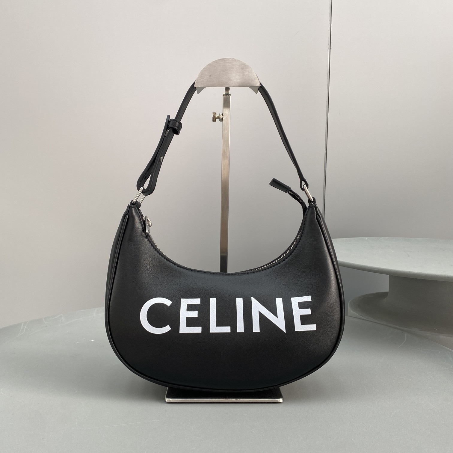 Celine Ava Bag With Celine Print Black For Women 9in/23.5cm  - Soul Replicas