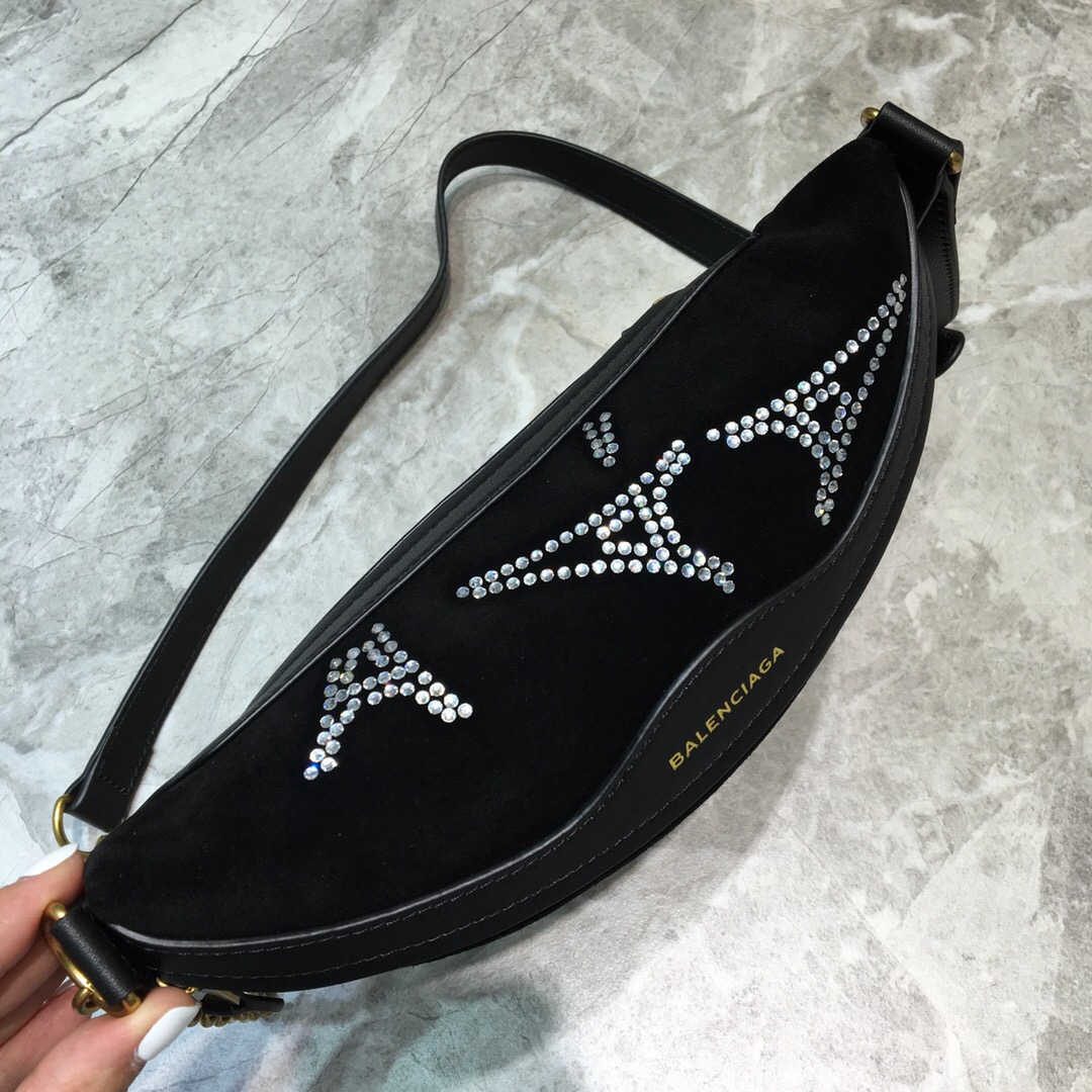 Balenciaga Souvenir XS Belt Bag In Black. For Women. Women-s Bags 9.5in/24cm - Soul Replicas