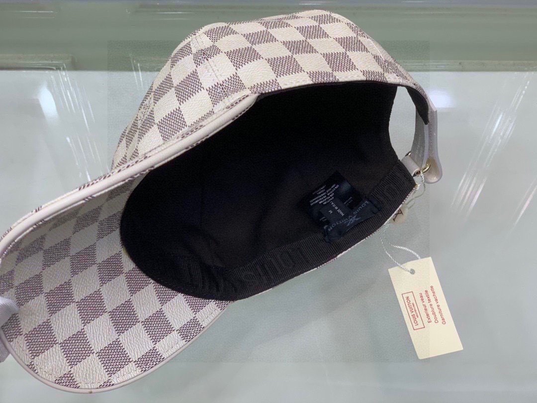 Louis Vuitton LV Get Ready Cap Damier White LV Cap - Soul Replicas