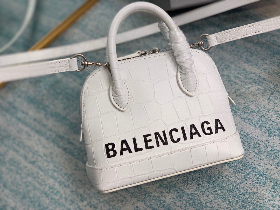Balenciaga Ville Mini Handbag In White. For Women. Women-s Bags 4.7in/12cm - Soul Replicas