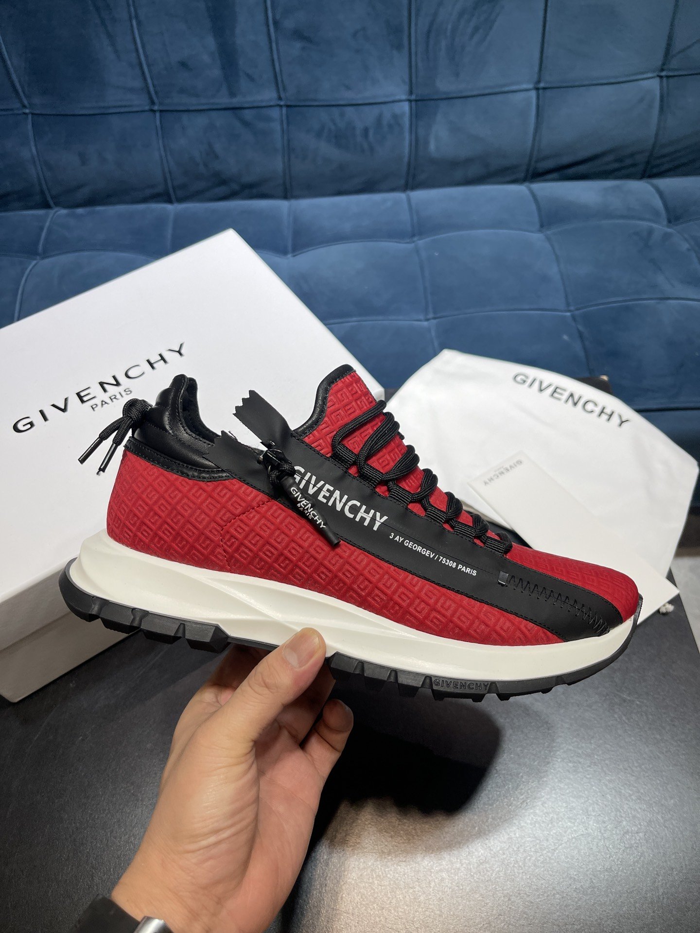 Givenchy Specter Low Runner Red For Men - Soul Replicas