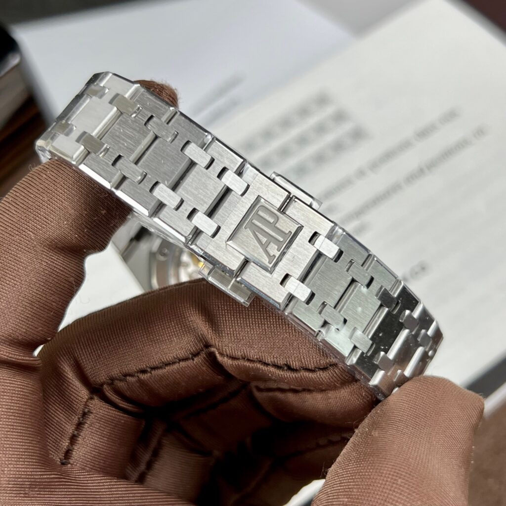 Audemars Piguet Replica Watch Royal Oak Blue Dial Metal Wire 34mm - Soul Replicas