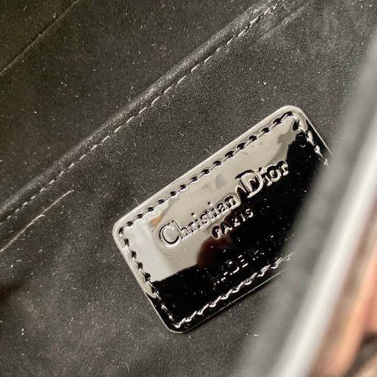 Christian Dior Saddle Bag Black Patent Gold Toned Hardware For Women 19.5cm/7.6in CD - Soul Replicas