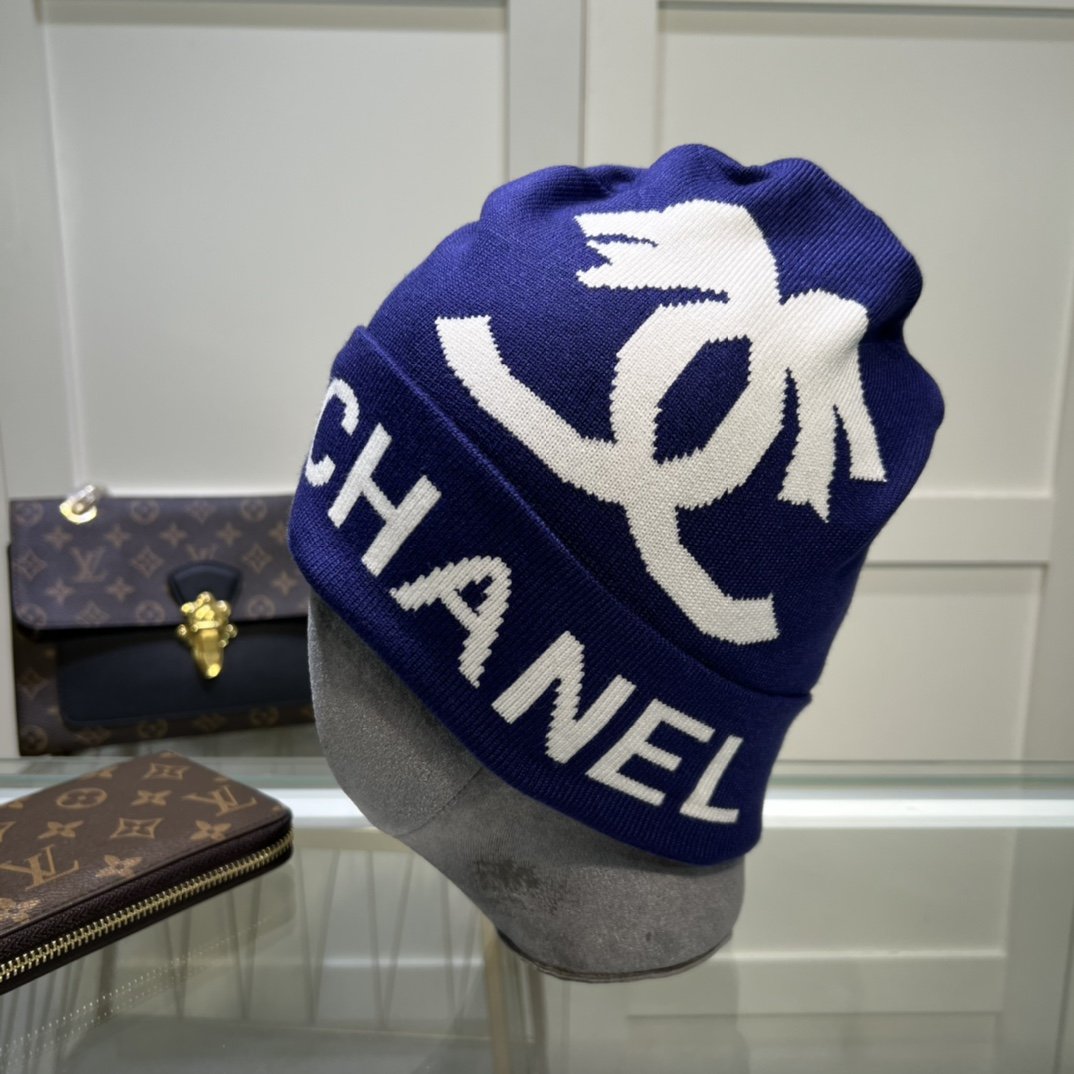 Chanel Beanie In Blue - Soul Replicas