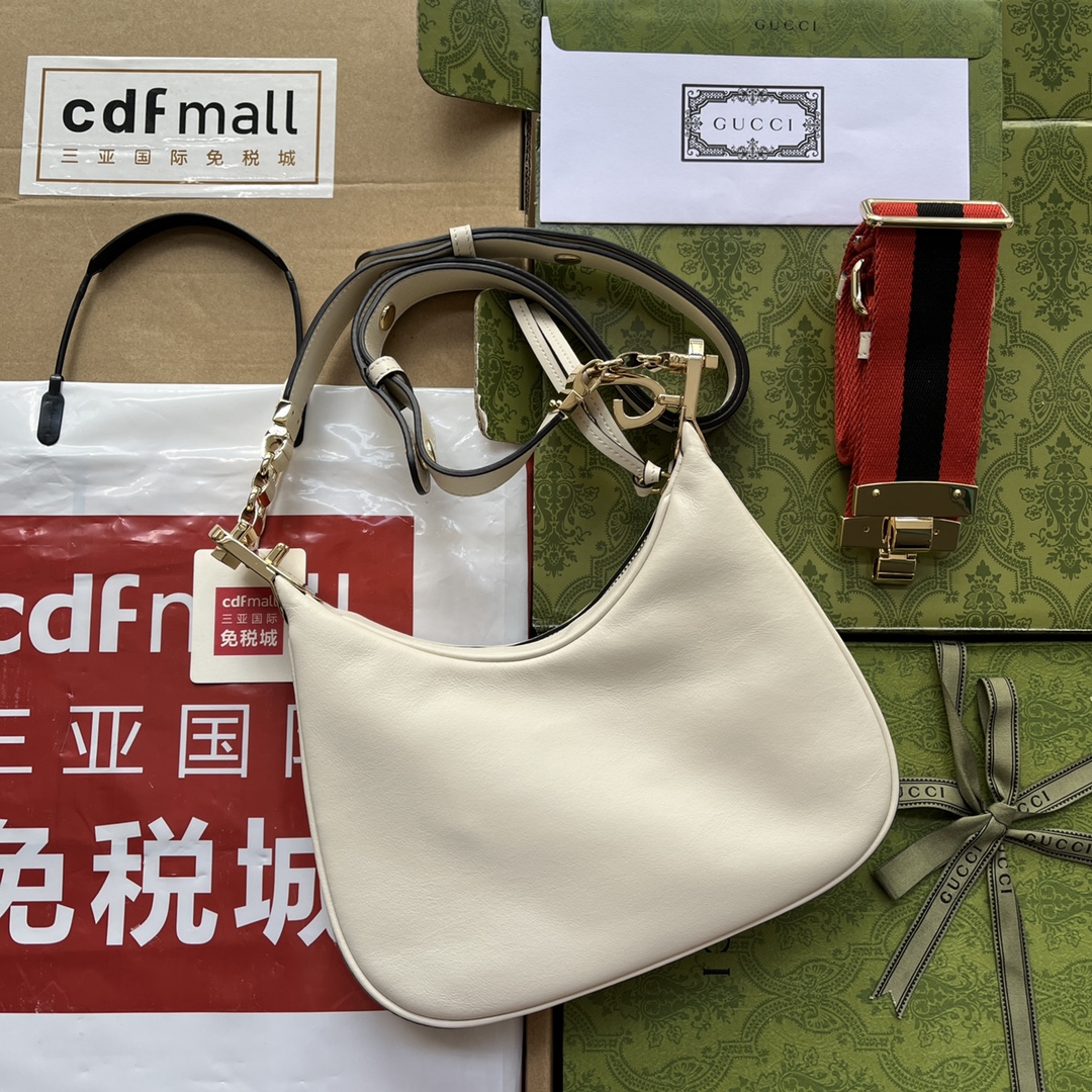 Gucci Atache Small Shoulder Bag White For Women. Women-s Bags 9in/23cm Gucci 699409 UXWBG 9109 - Soul Replicas