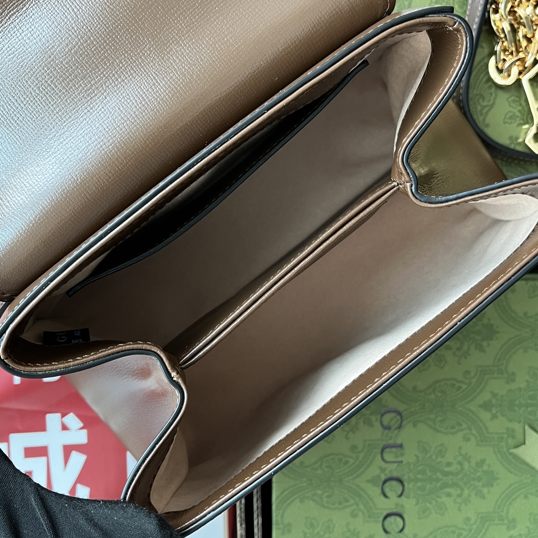 Gucci Ophidia Gucci Horsebit 1955 Mini Bag Brown For Women. Women-s Bags 8.6in/22cm Gucci 703848 AAA7G 2361 - Soul Replicas