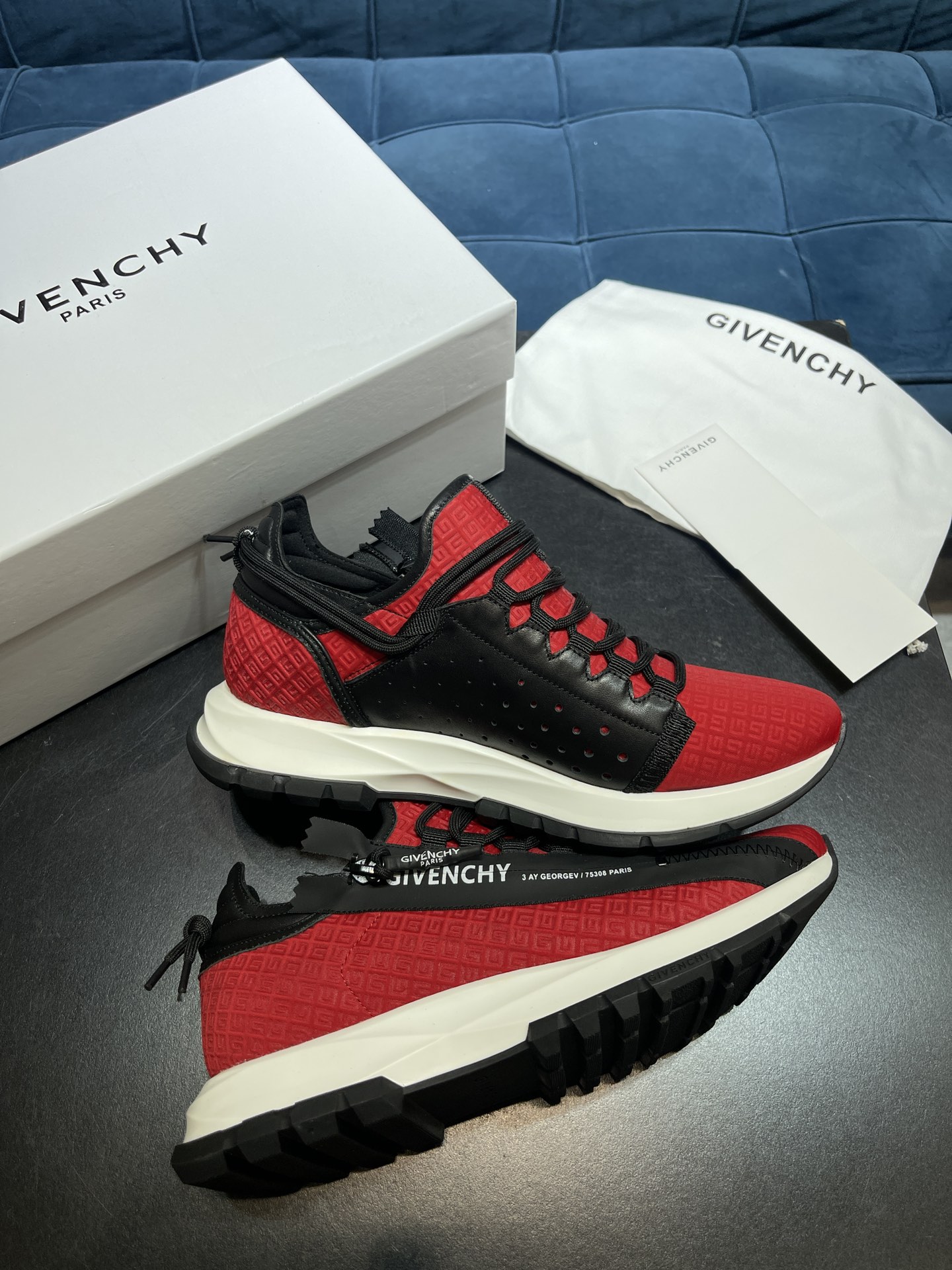 Givenchy Specter Low Runner Red For Men - Soul Replicas