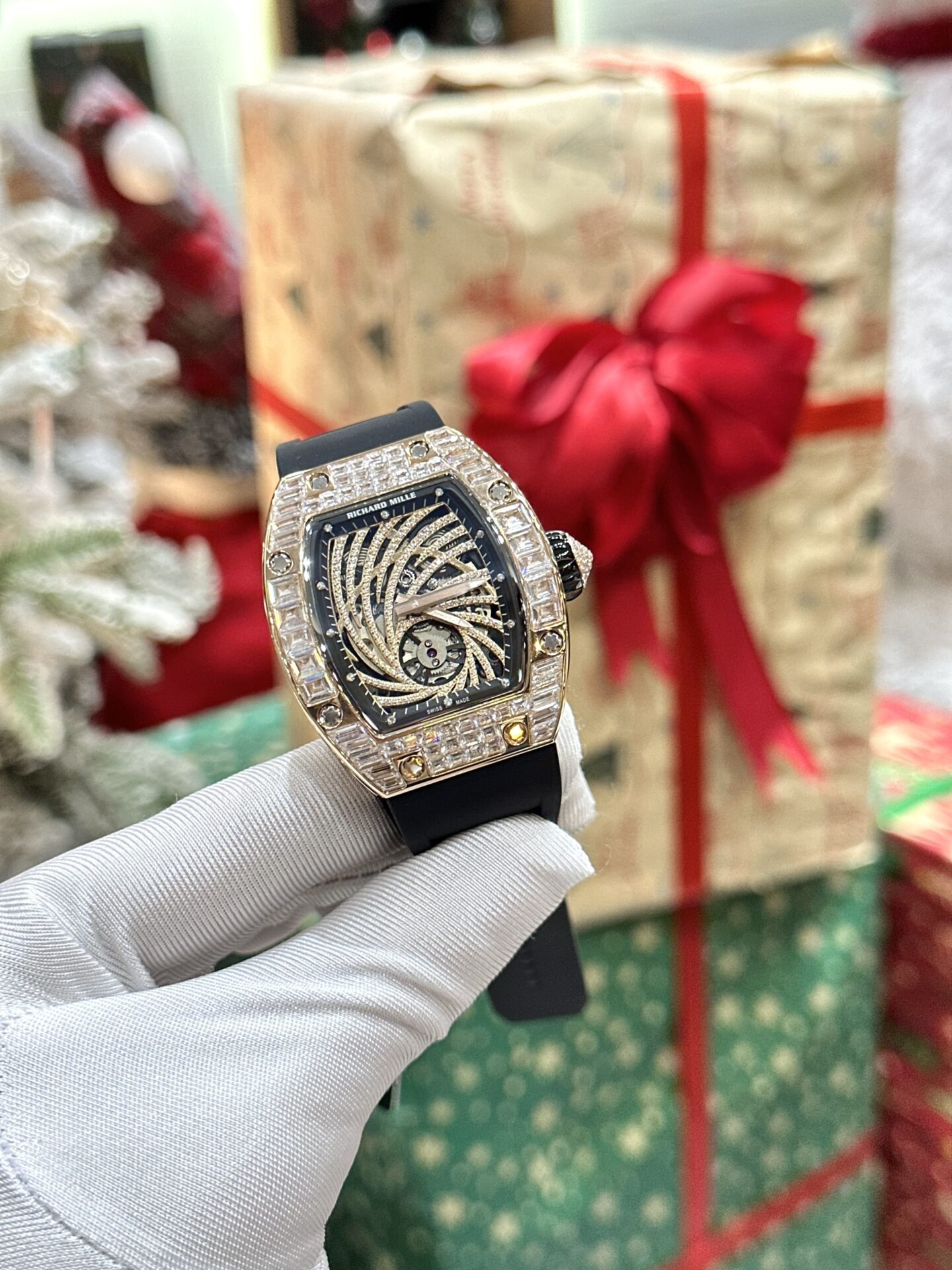 Richard Mille Replica Watch RM51-02 Rose Gold Rubber Strap 40mm - Soul Replicas