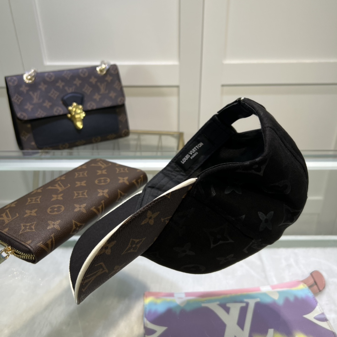 Louis Vuitton LV Get Ready Cap Monogram Black LV Cap - Soul Replicas