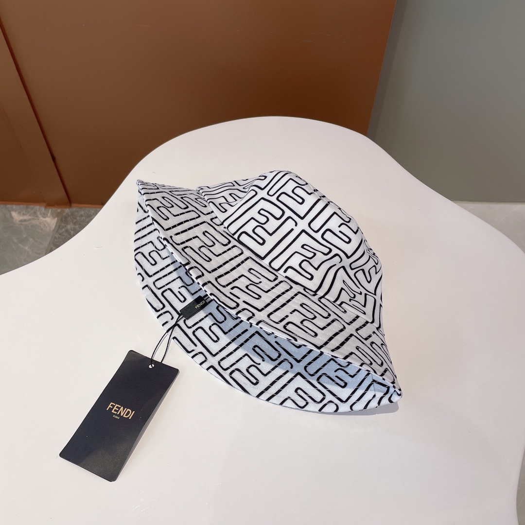 Fendi Denim Bucket Hat White Fendi Hat - Soul Replicas