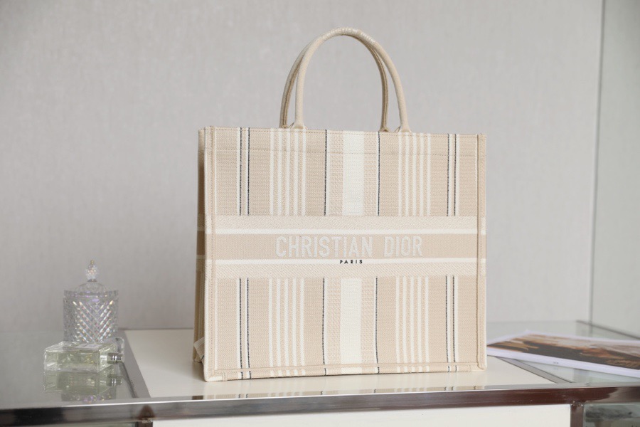 Christian Dior Large Dior Book Tote Cream. For Women. Women's Handbags 16.5in/42cm CD - Soul Replicas