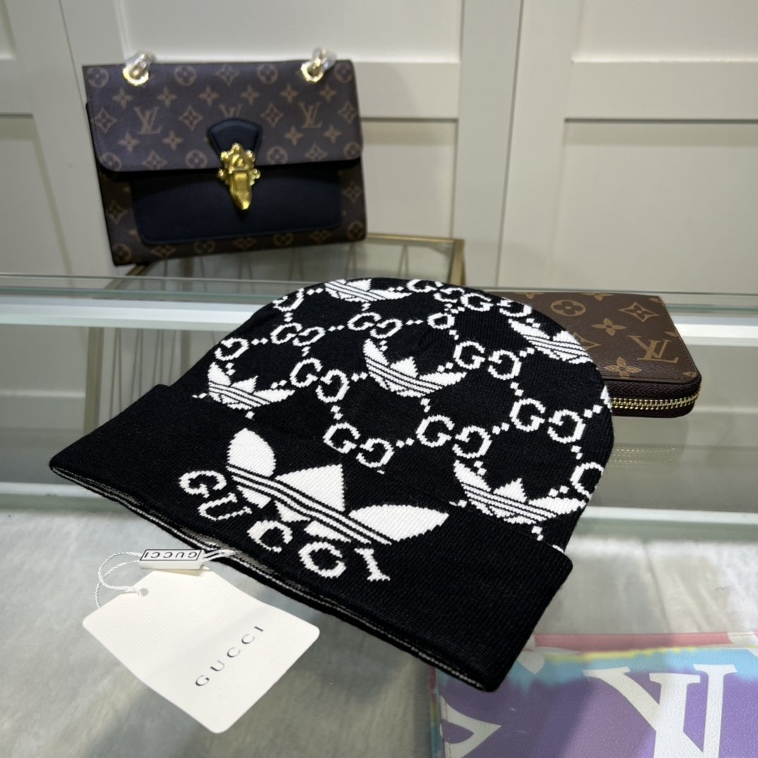 Gucci Beanie Cashmere In Black - Soul Replicas