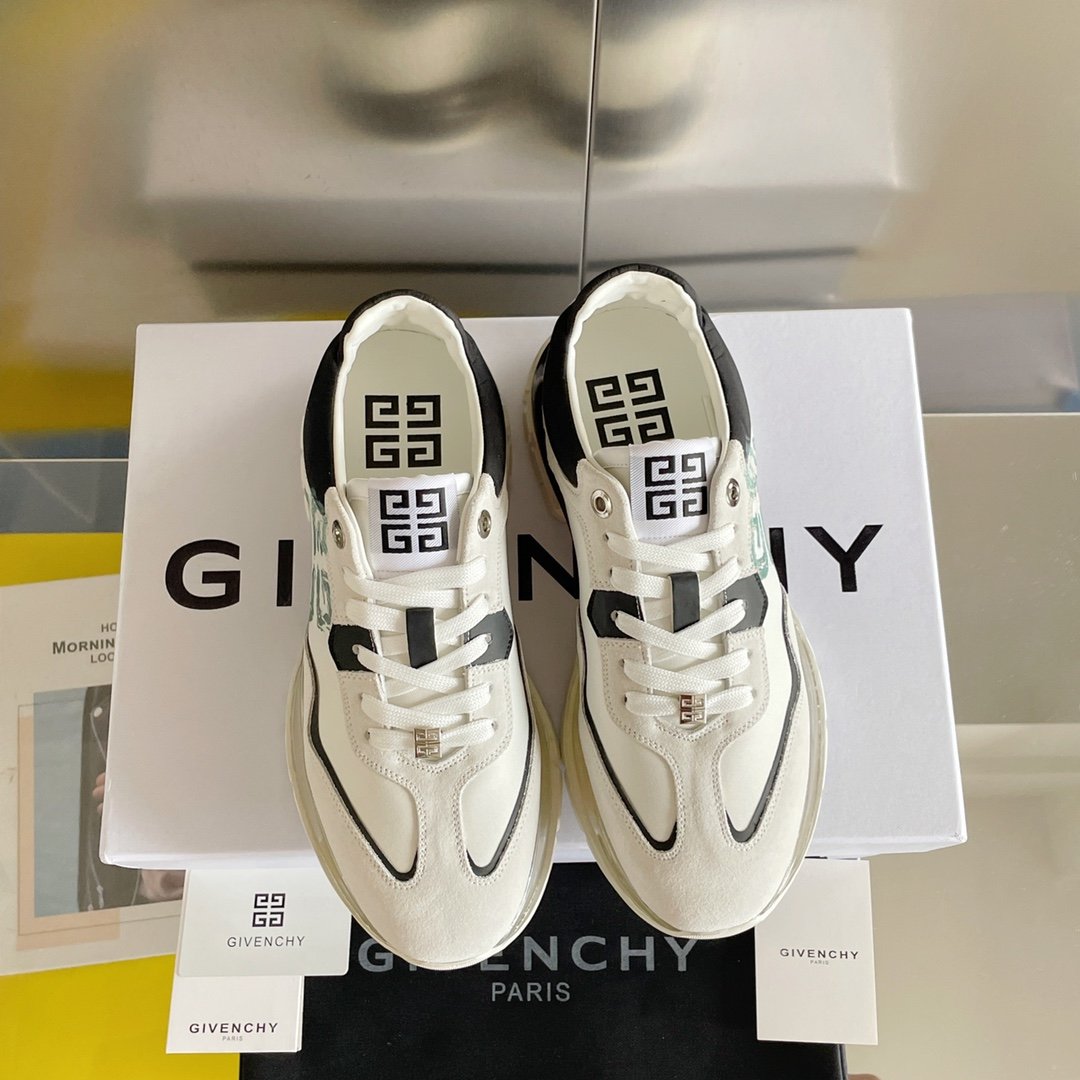 Givenchy Air Cushion Sneakers Black For Men GVC - Soul Replicas