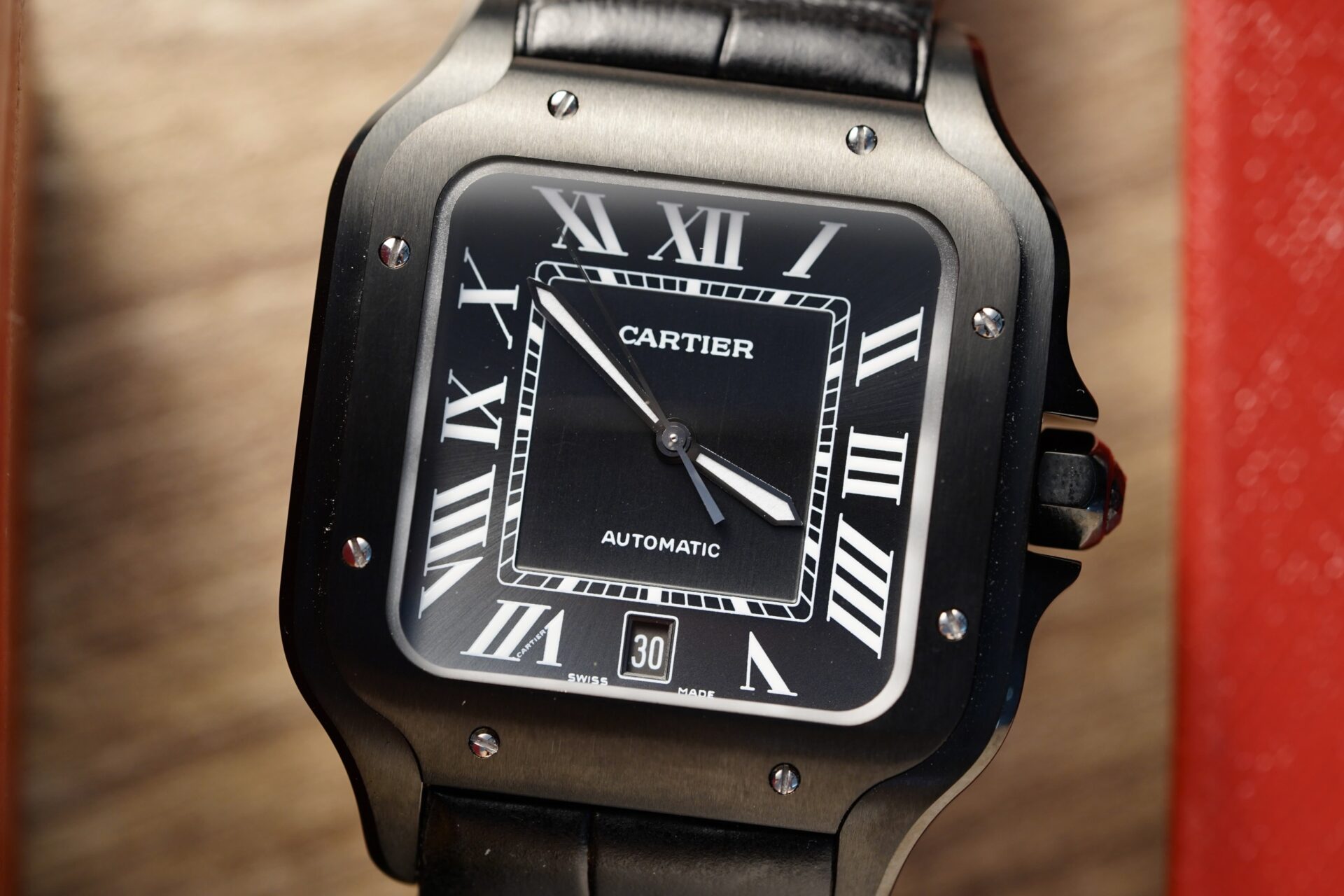 Cartier Best Replica Watch Santos De Cartier WSSA0039 Black Dial BV Factory 39.8mm - Soul Replicas