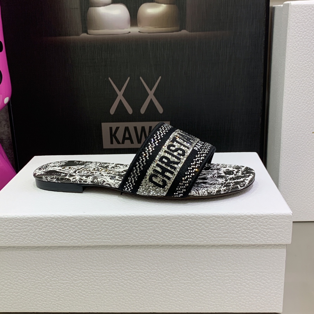 Christian Dior Women's Dway Slide Black For Women CD - Soul Replicas