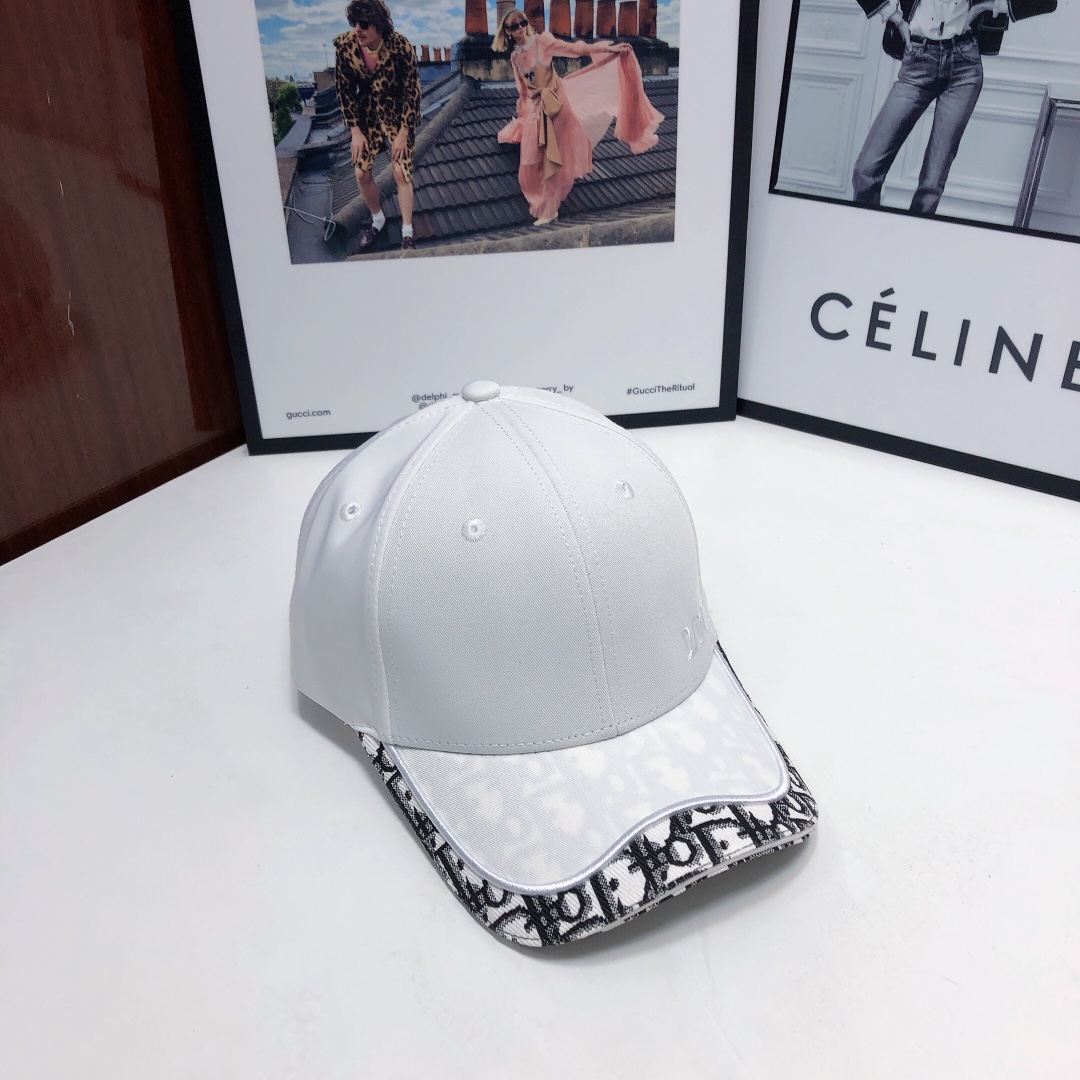 Christian Dior Baseball Cap White Cap - Soul Replicas