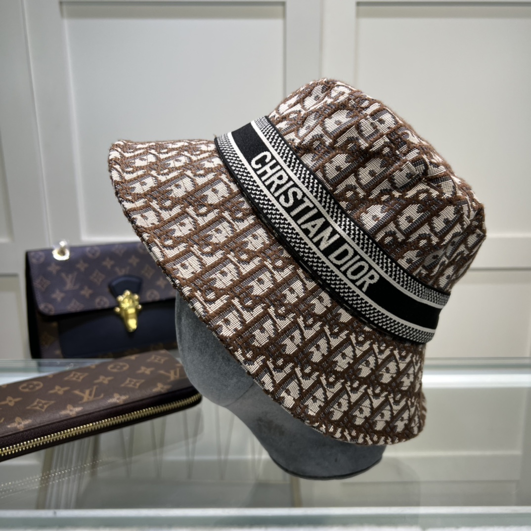 Christian Dior DYOResort Small Brim Hat Brown Hat - Soul Replicas