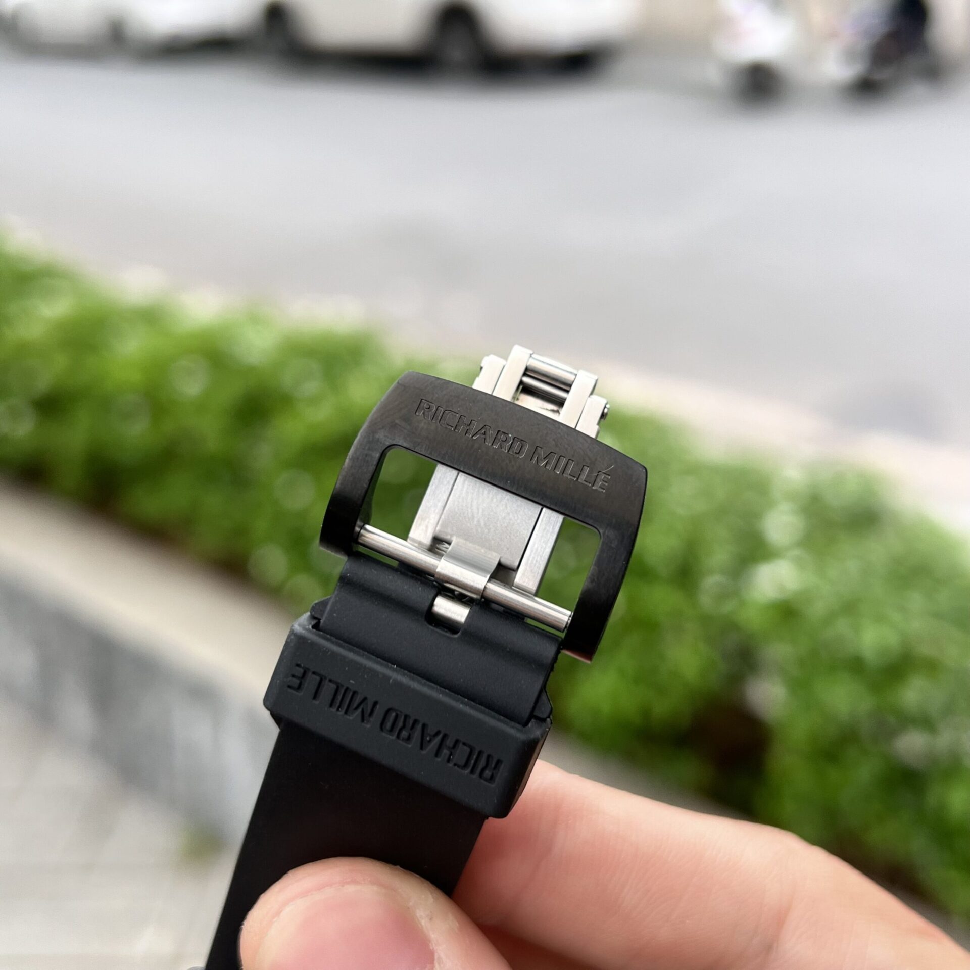 Richard Mille Replica Watch RM052 Tourbillon Skull Carbon Rubber Strap 43mm - Soul Replicas