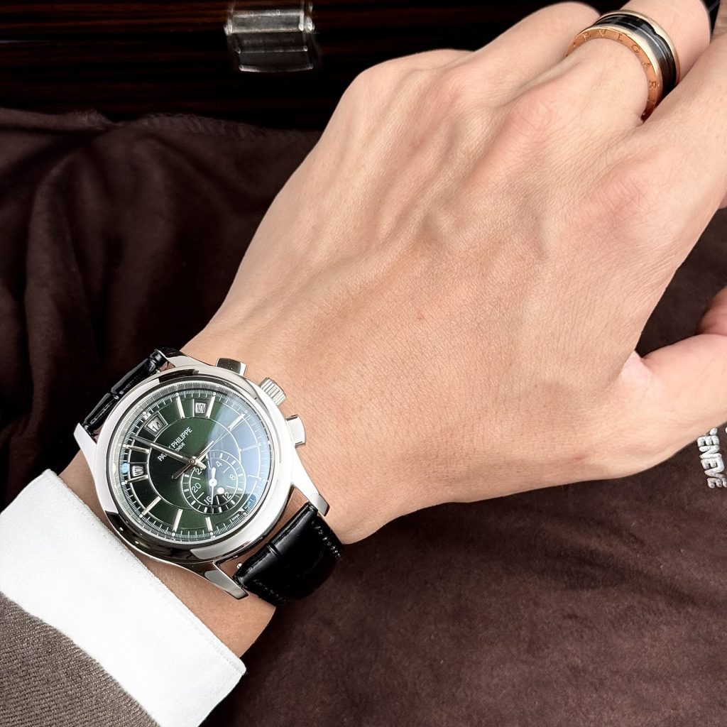 Patek Philippe Replica Watch Complications 5905G Dial Green 42mm - Soul Replicas