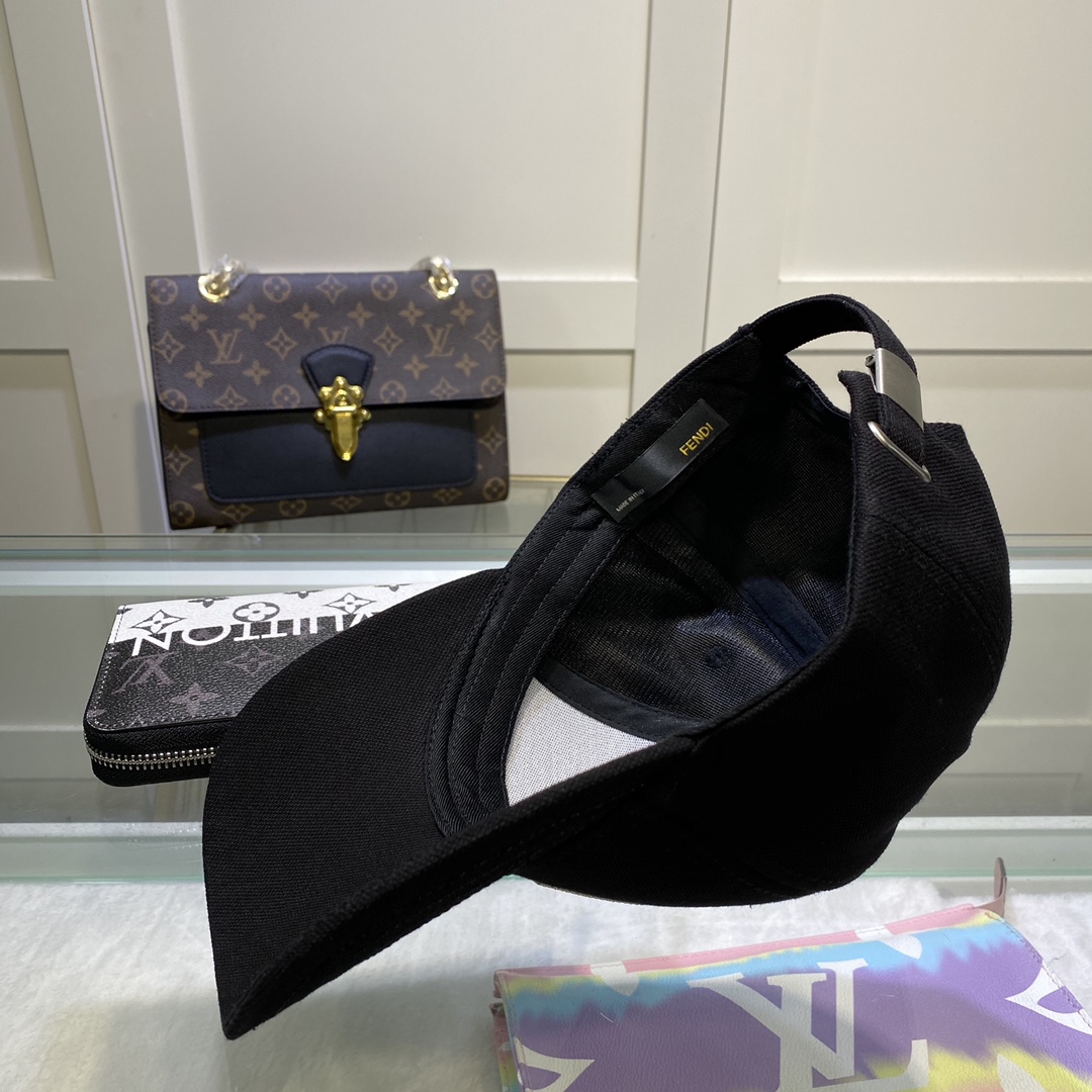 Fendi Baseball Cap Black Fendi Cap - Soul Replicas