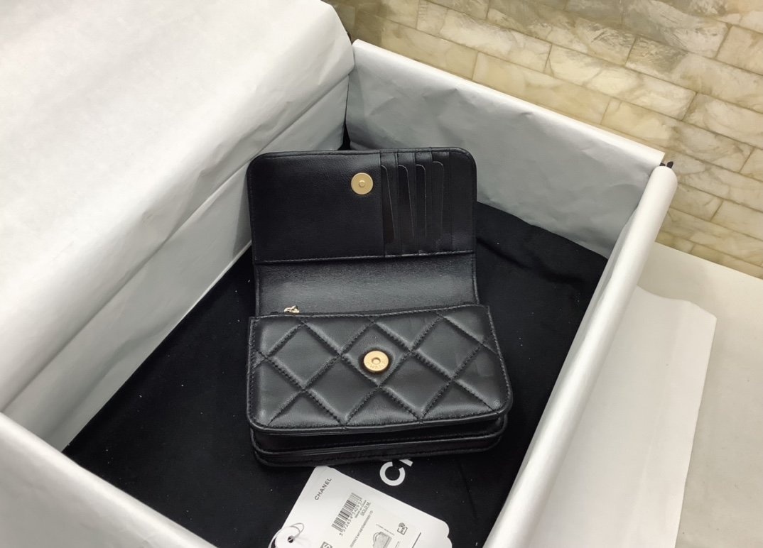 ChanelSpring And Summer 22C Black For Women. Women-s Bags 6.1in/15.5cm - Soul Replicas
