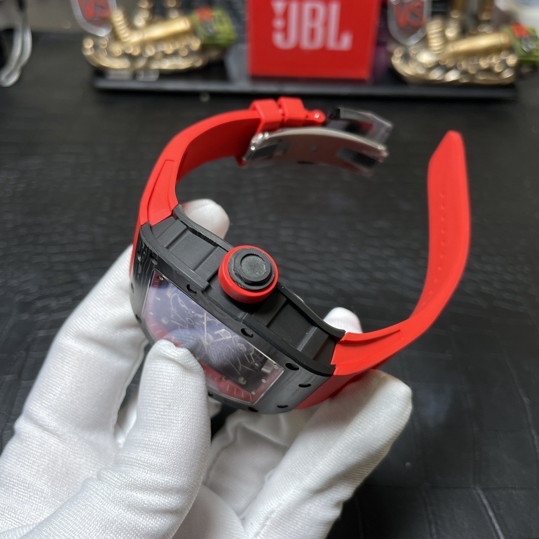 Richard Mille RM055 Carbon NTPT Replica 1:1 Watch Red BBR 45mm - Soul Replicas