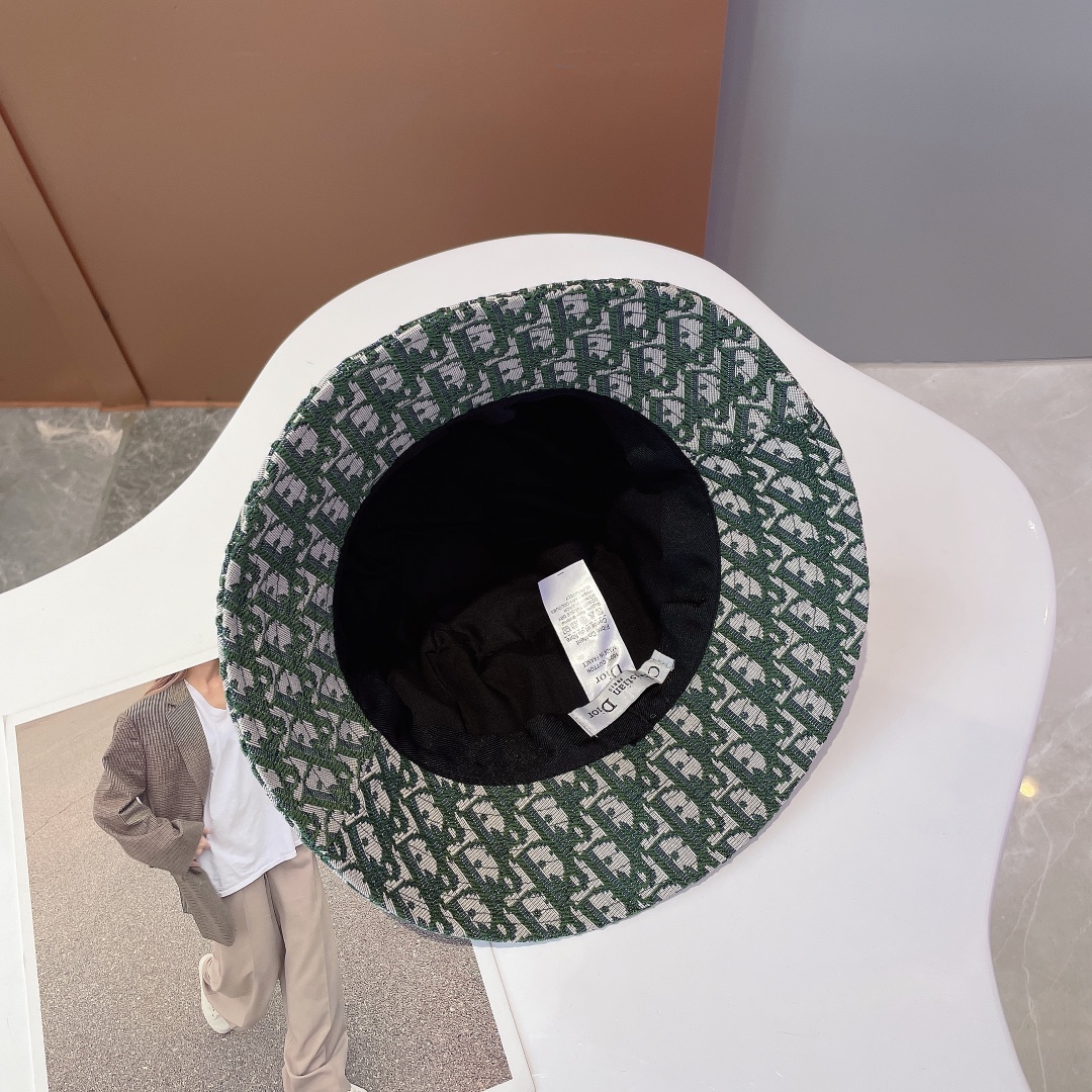 Christian Dior Jack Dior Bucket Hat Green Hat - Soul Replicas