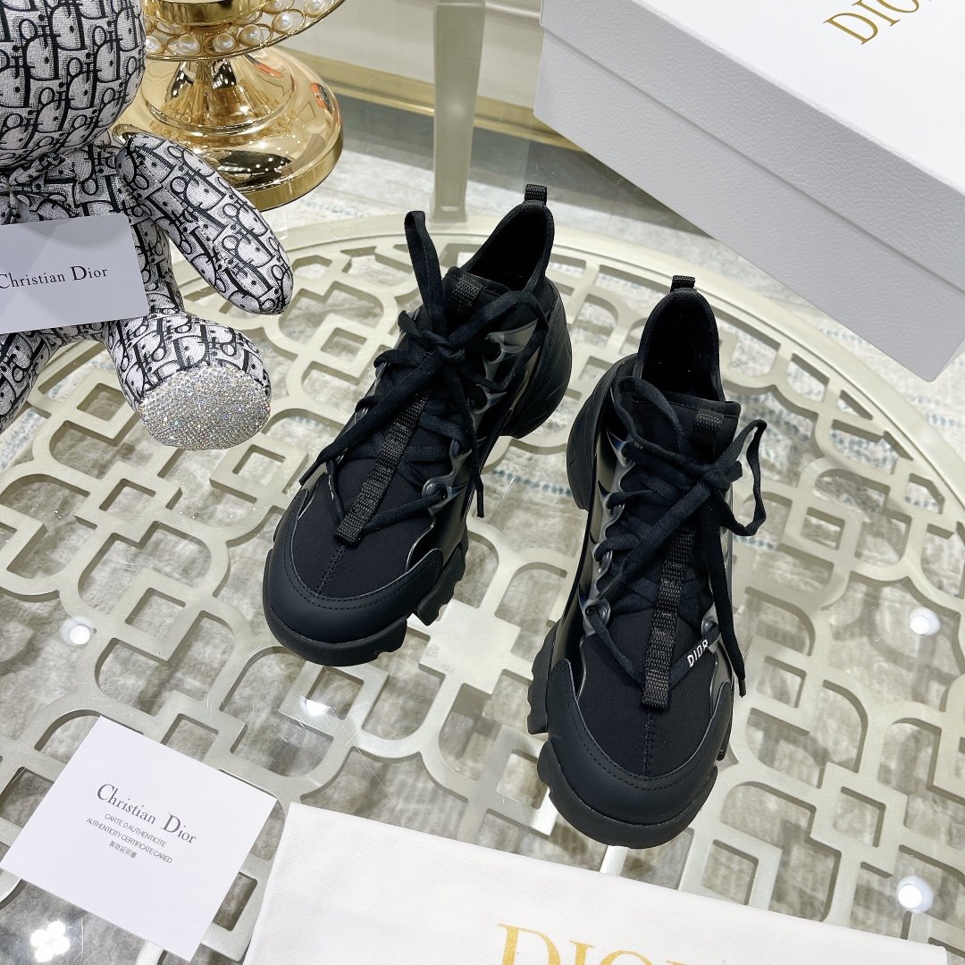 Christian Dior D-Connect Sneaker Technical Fabric Black For Women CD KCK222NGucci_S900 - Soul Replicas