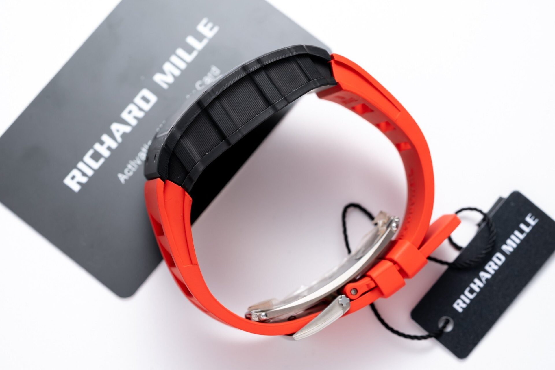 Richard Mille RM35-01 Replica 1:1 Watch Red Rubber Strap 45mm - Soul Replicas