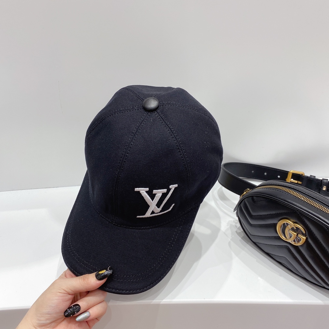 Louis Vuitton Be My Cap Black LV Cap - Soul Replicas
