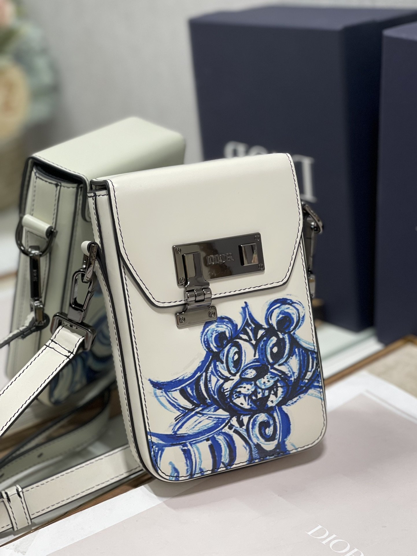 Christian Dior D-Bubble Bucket Bag White For Women 7.5in/19cm CD - Soul Replicas