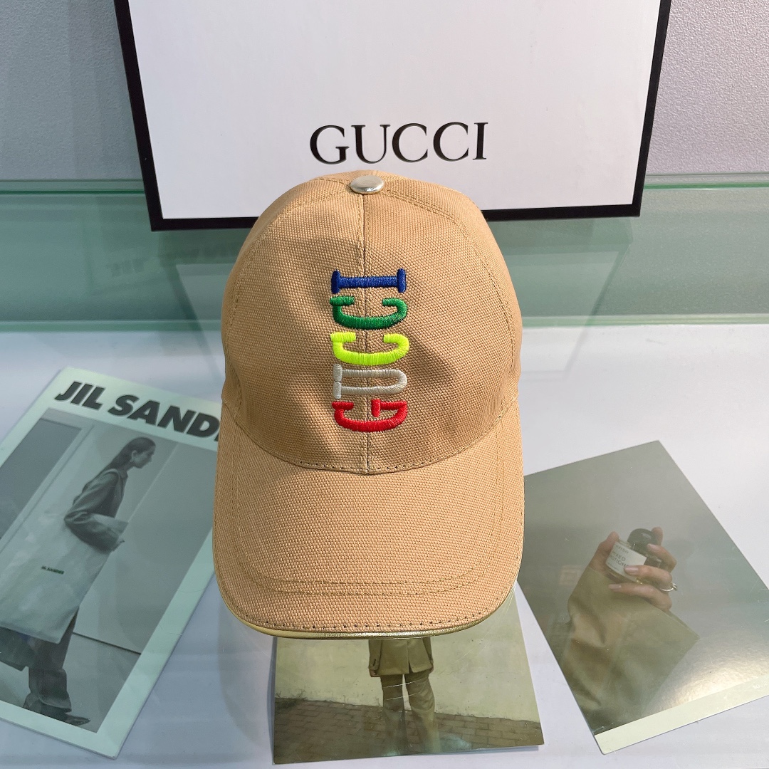 Gucci Canvas Baseball Cap Brown - Soul Replicas