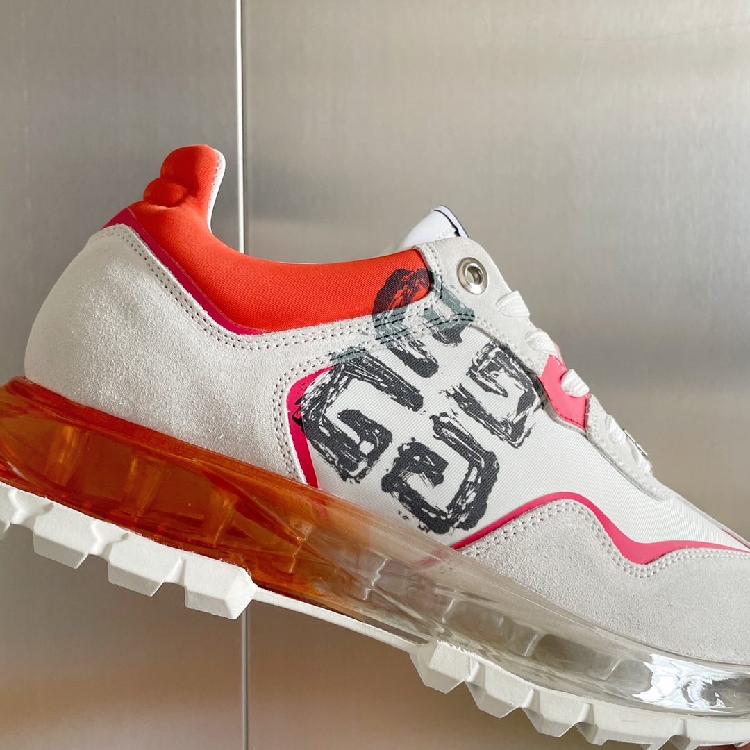Givenchy Air Cushion Sneakers Red For Men GVC - Soul Replicas