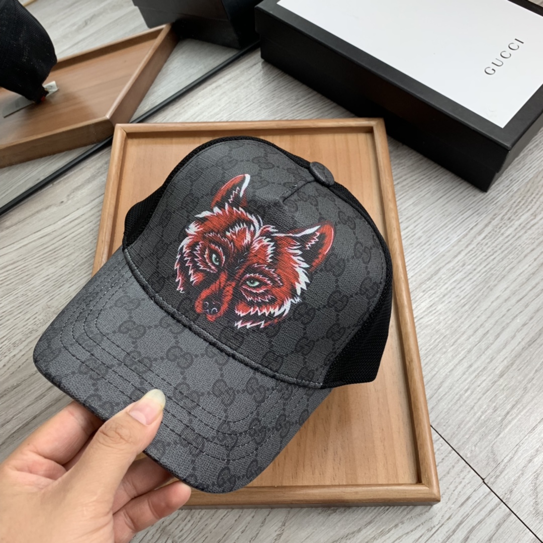 Gucci Canvas Baseball Cap Black - Soul Replicas