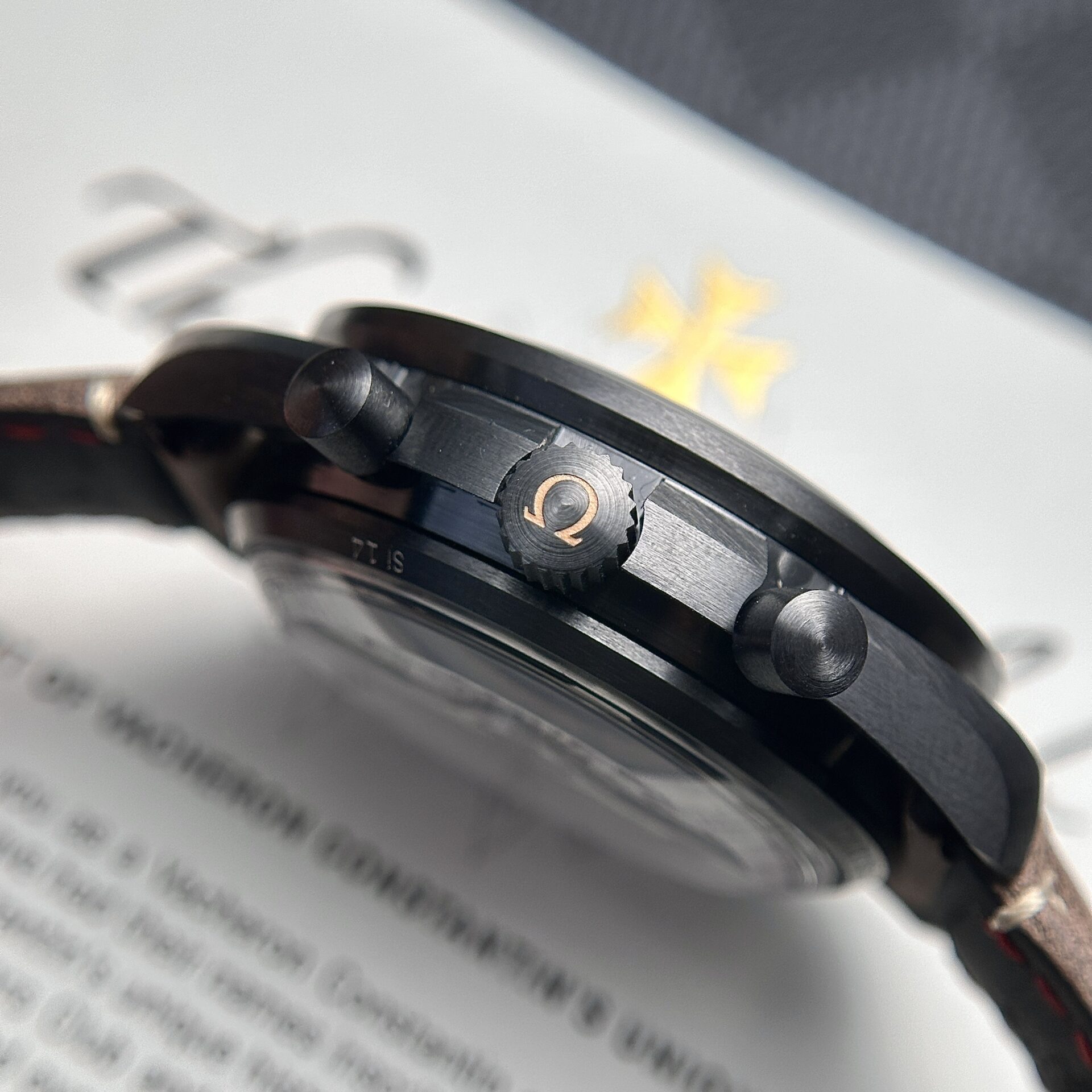 Omega SpeedMaster Replica Watch Highest Quality Black OM 44mm - Soul Replicas