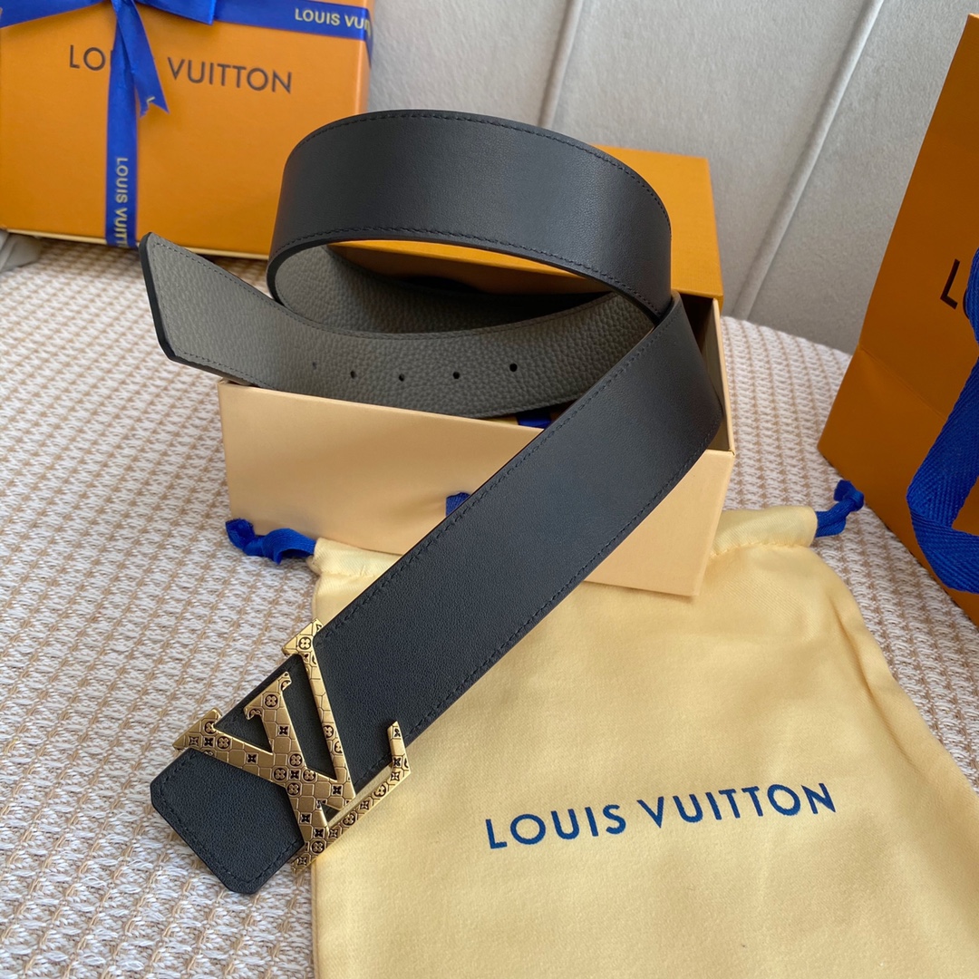 Louis Vuitton Iconic Reversible LV Belt Grey LV Women Belt - Soul Replicas