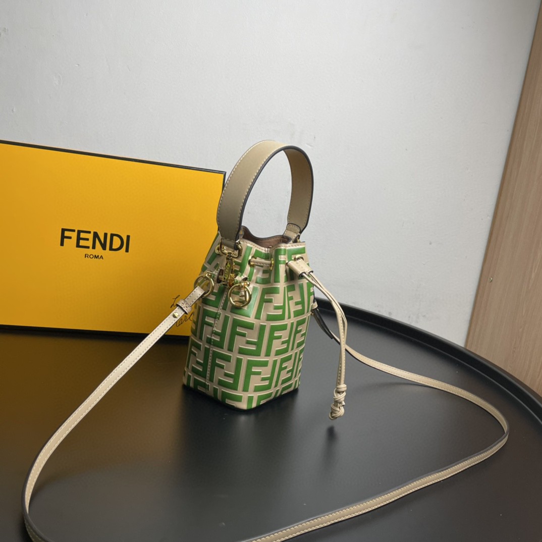 Fendi Mon Tresor Green Mini Bag For Woman 18cm/7in - Soul Replicas